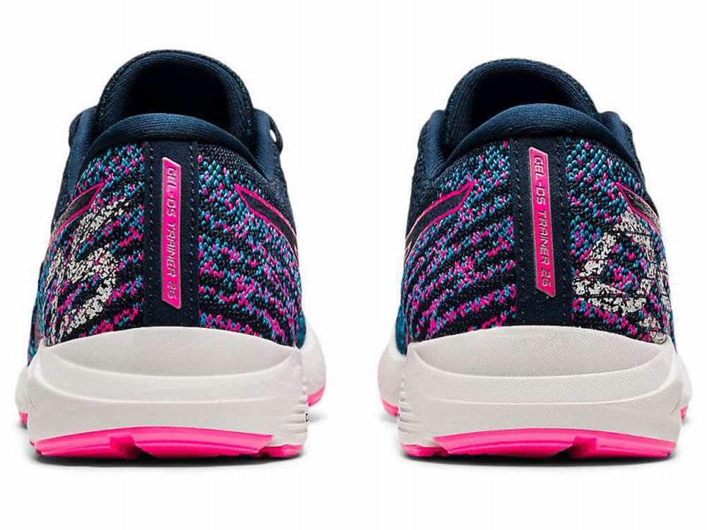 Comprar Tenis Para Correr Asics Mexico GEL DS TRAINER 26 Mujer Azules Rosas