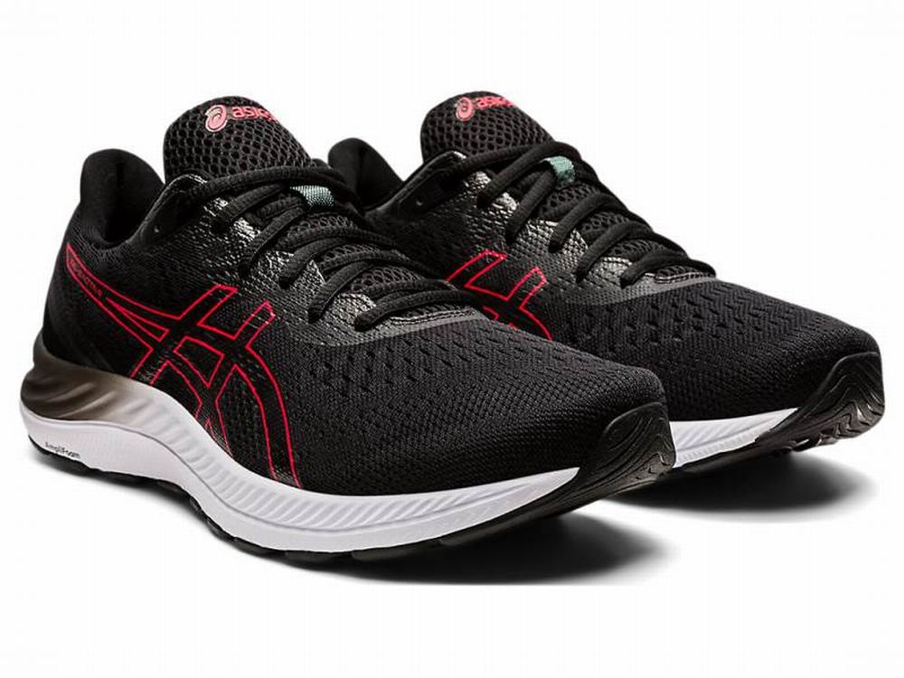 Tenis Para Correr Asics Hombre Outlet GEL EXCITE 8 4E Negros Rojos