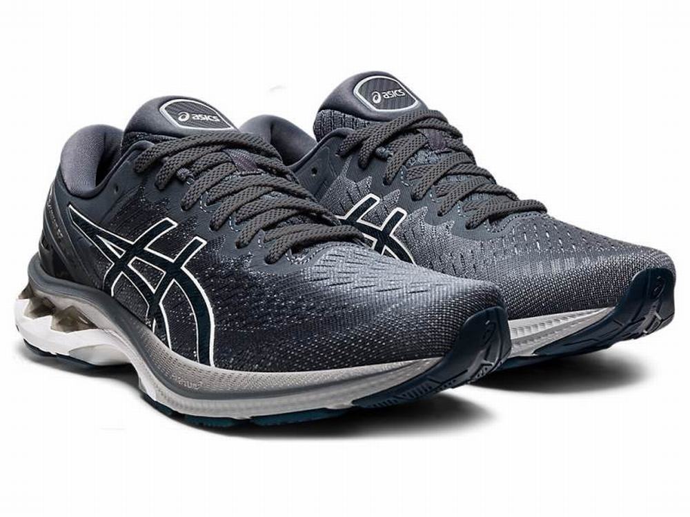 Tenis Para Correr Asics Precio GEL KAYANO 27 Hombre Grises Azules