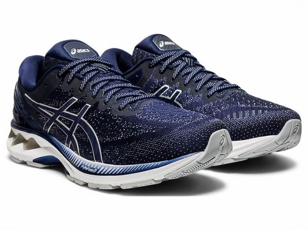 Comprar Tenis Para Correr Asics GEL KAYANO 27 Hombre Azul Marino Grises