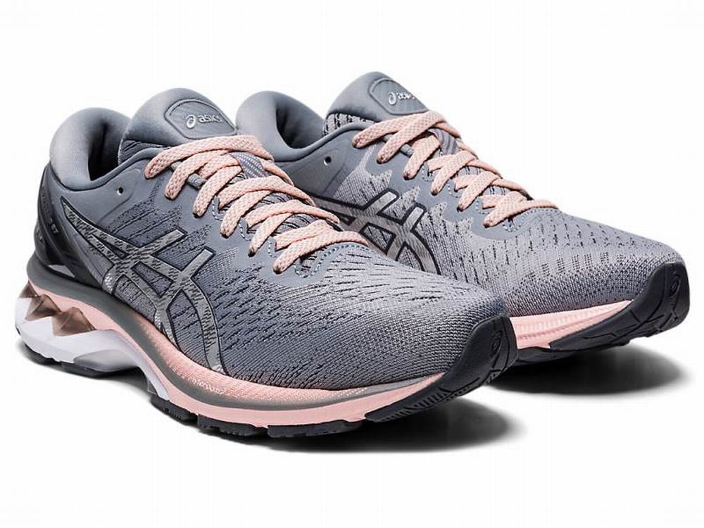 Tenis Para Correr Asics Ofertas GEL KAYANO 27 Mujer Plateados