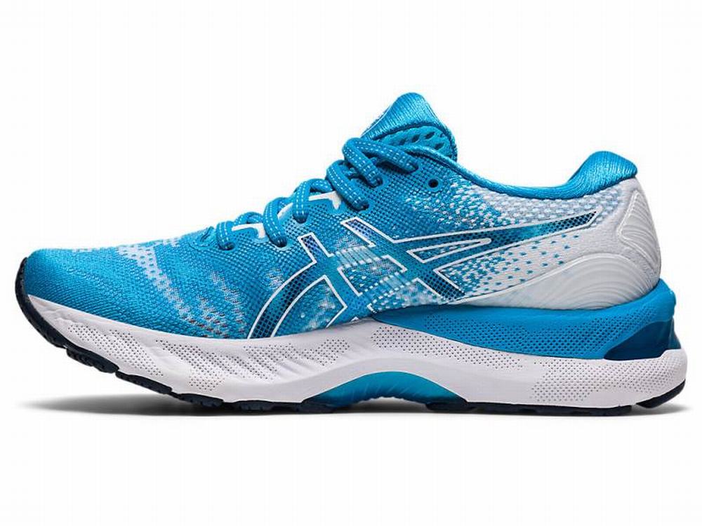 Tenis Para Correr Asics En Oferta GEL NIMBUS 23 Mujer Blancos