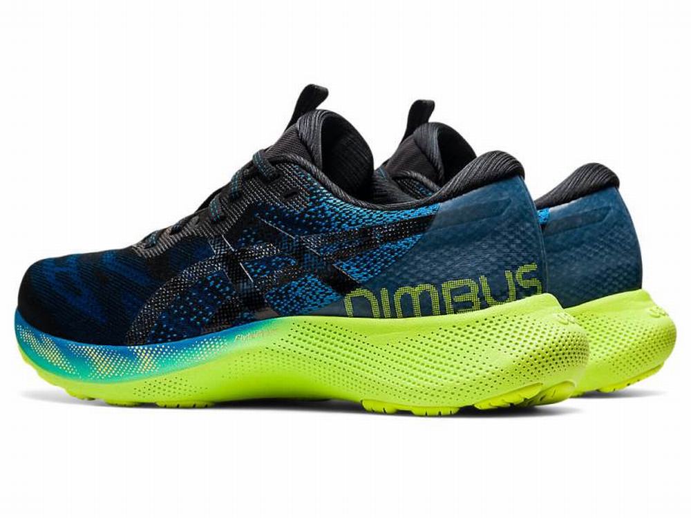 Asics negras y azules clearance