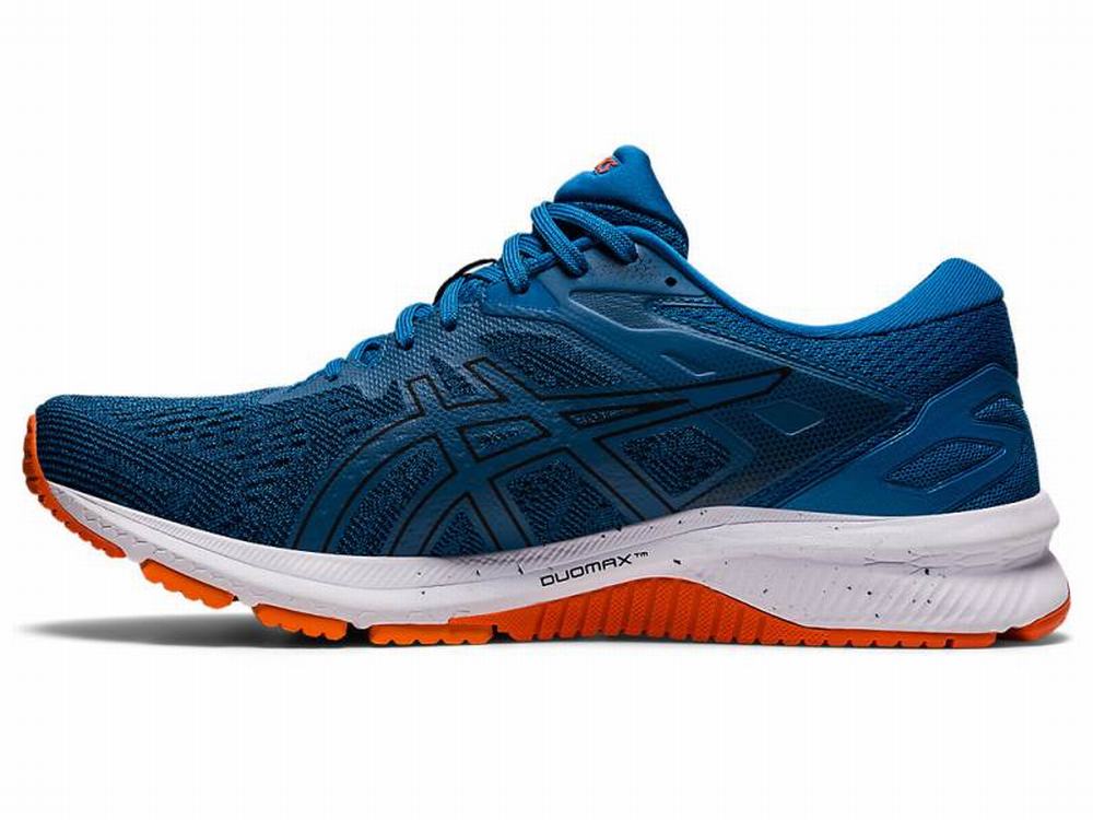 Tenis Para Correr Asics Ofertas Rebajas GT 1000 10 Hombre Negros Azules