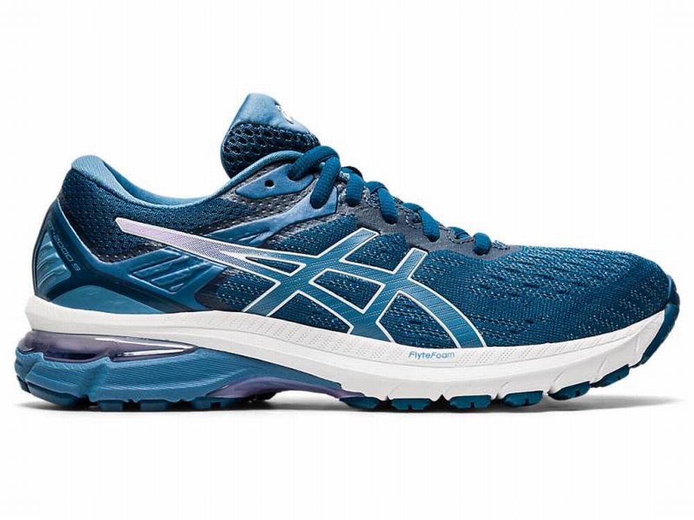Tenis Para Correr Asics Comprar GT 2000 9 D Mujer Azules Grises