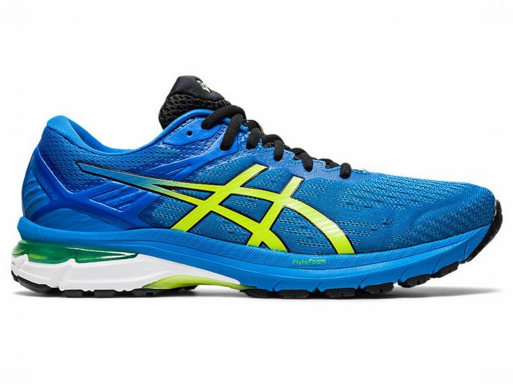 Comprar Tenis Para Correr Asics Mexico GT 2000 9 Hombre Azules Verdes Claro