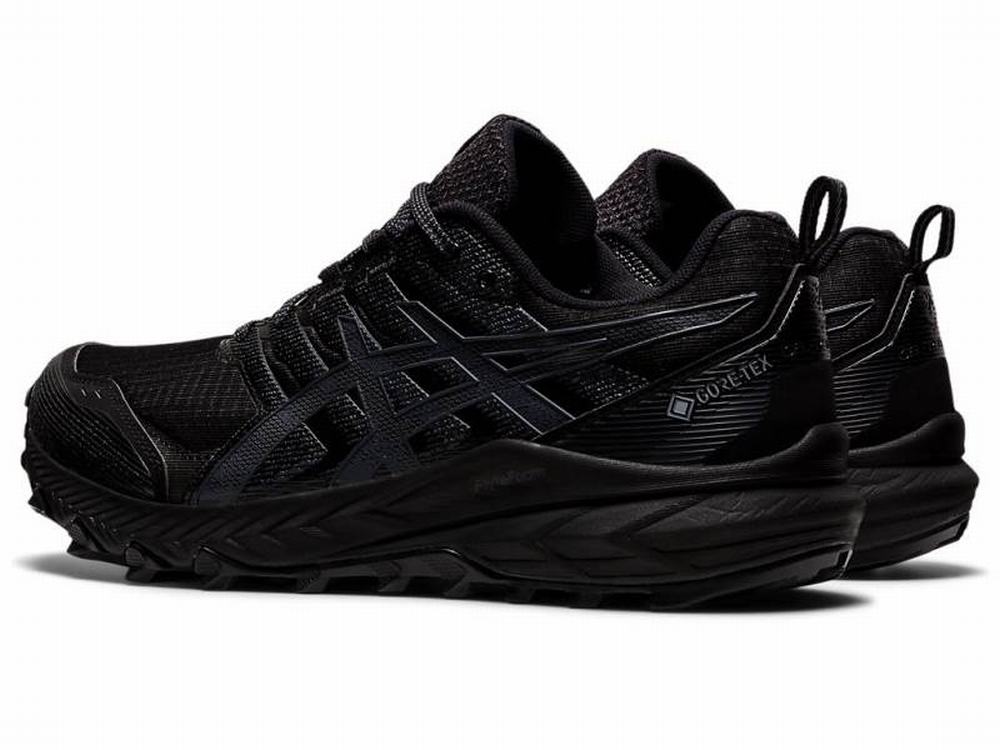 Zapatillas Trail Running Asics En Linea - GEL-TRABUCO 9 G-TX Hombre Negros  Grises